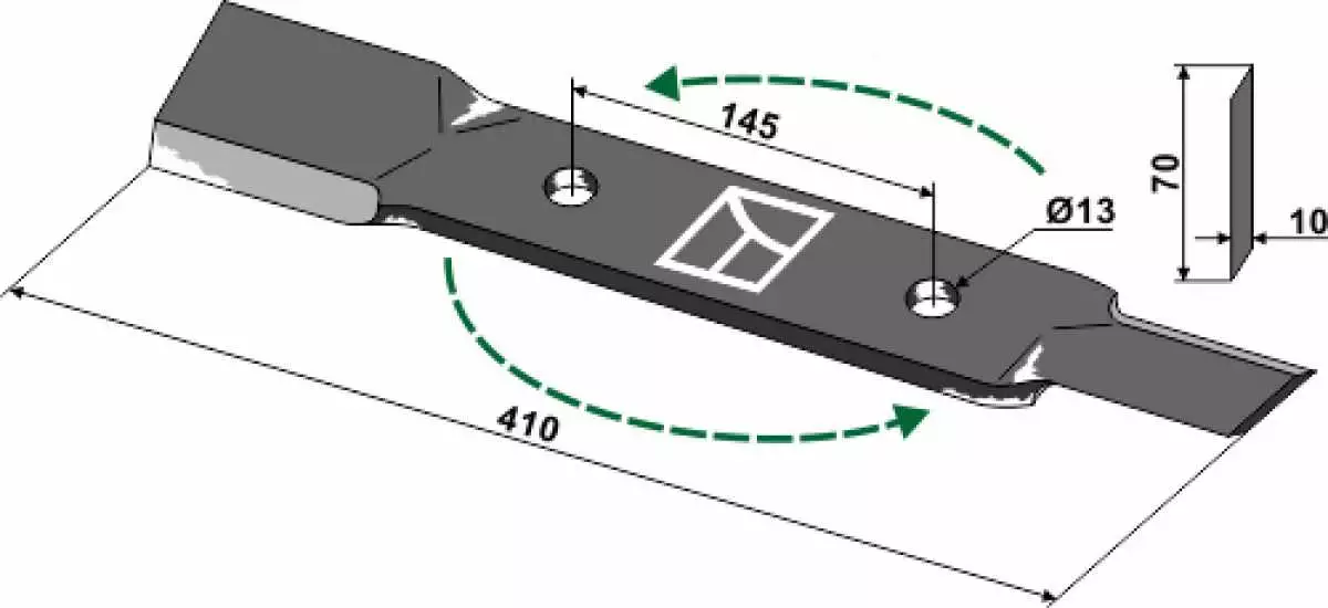 Mähermesser 410mm - links